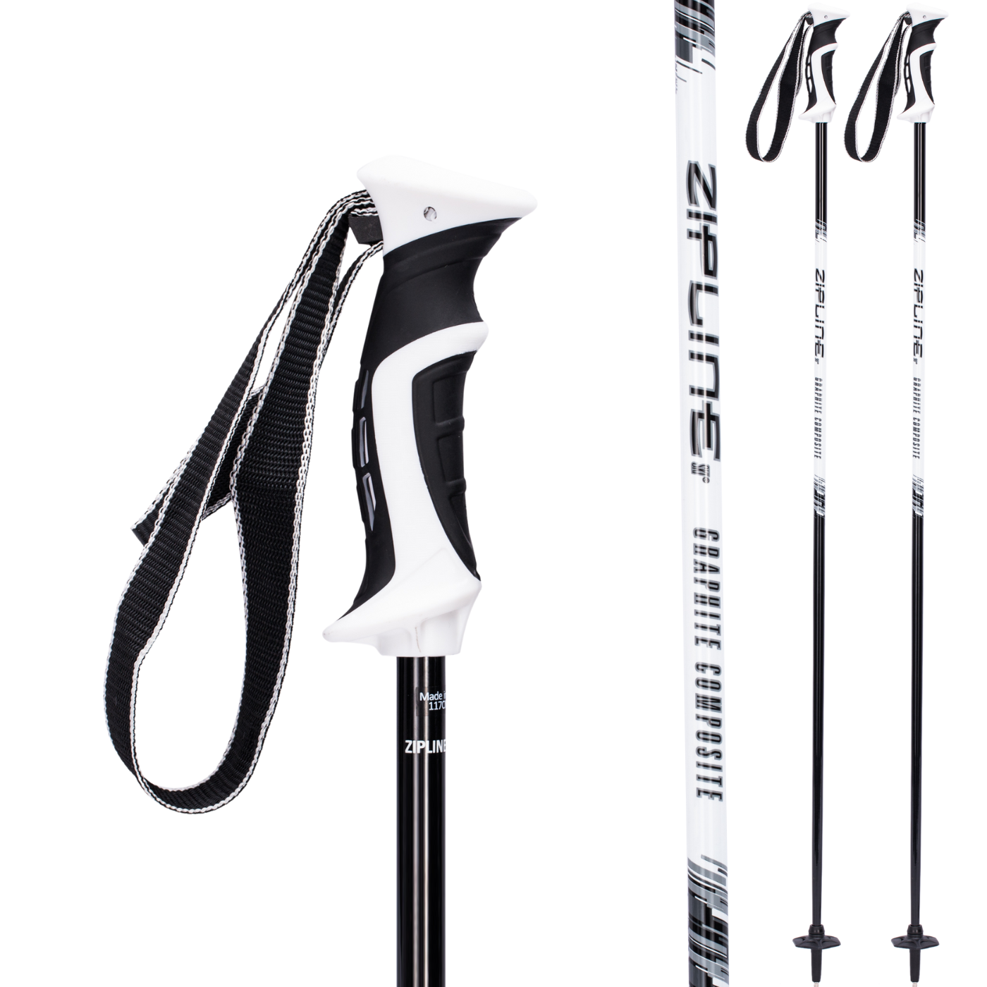 Zipline Lollipop 14.0 Graphite Composite Ski Poles — Zipline Ski